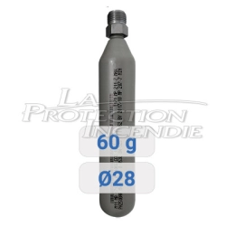 Fire extinguisher cartridge 60 g - vertical