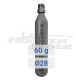 Fire extinguisher cartridge 60 g - vertical