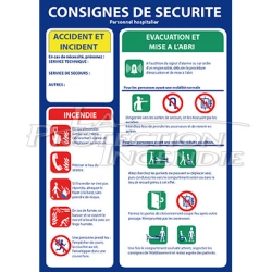 Consigne de sécurité "Personnel hospitalier"