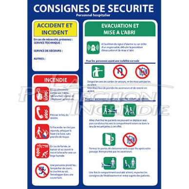 Safety instructions “Hospital staff”