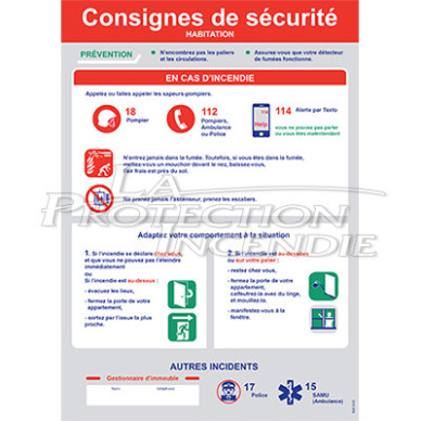 “Collective building” safety instructions