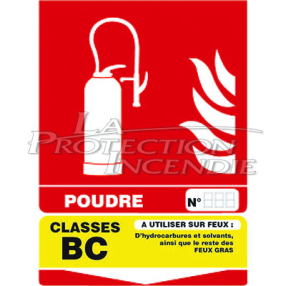 BC Fire Extinguishing Panel 150 x 200 mm “Powder”