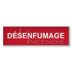 Panneau rouge Désenfumage