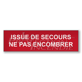 Red sign “EMERGENCY EXIT, DO NOT ENTRY”