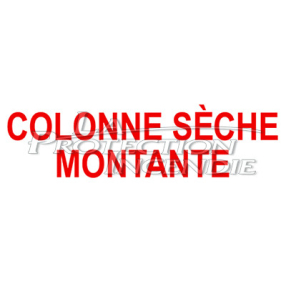 Panneau colonne sèche montante
