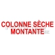 Panneau colonne sèche montante