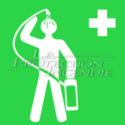 “Autonomous shower” safety marking