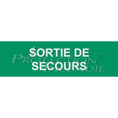 Escape sign “EMERGENCY EXIT”