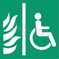 “Waiting area” sign