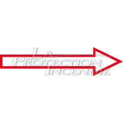 Safety sign Red directional arrow