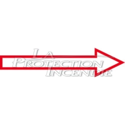 Safety sign Red directional arrow