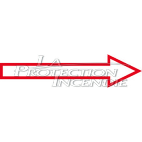 Panneau de sécurité Fleche directionnelle rouge