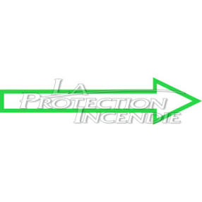 Panneau de santé Fleche directionnelle verte