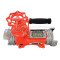 Red flow meter from above. Red flow meter from above.