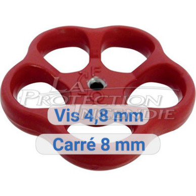 Faucet handwheel - 8mm square Faucet handwheel - 8mm square