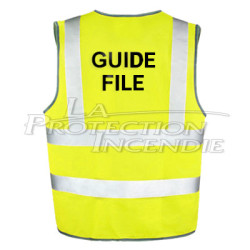 Gilet guide file jaune