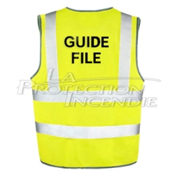 Yellow line guide vest