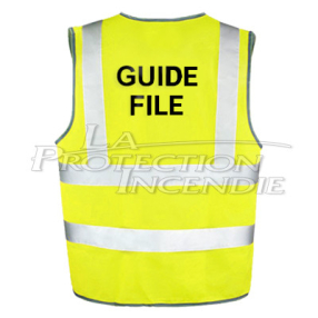 Yellow line guide vest