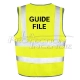 Gilet guide file jaune