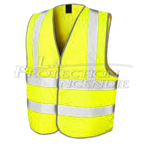Yellow line guide vest