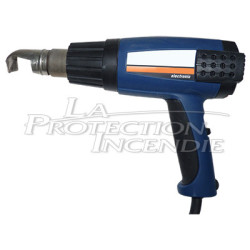 Hot air gun with nozzle