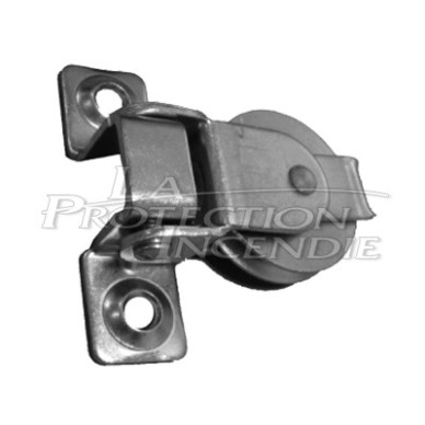 Articulated return pulley