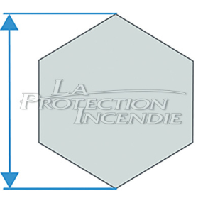 Male hexagon crank — for winches