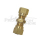 Straight brass union fitting