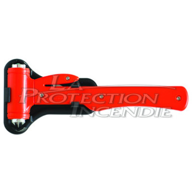 Window breaker hammer and belt cutter