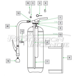 Spare parts - Parflam fire extinguisher