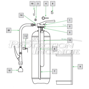 Spare parts - Parflam fire extinguisher