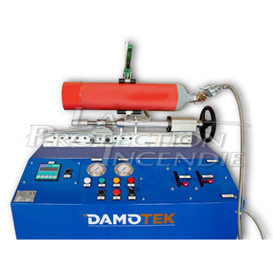 Reloading bench for fire extinguisher and cartridge with adjustable speed