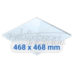 Plexiglass for gas valve box - 468mm