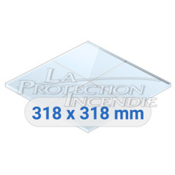 Plexi pour coffret vanne gaz - 318mm
