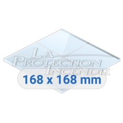 Plexiglass for gas valve box - 168mm