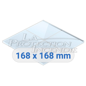 Plexi pour coffret vanne gaz - 168mm