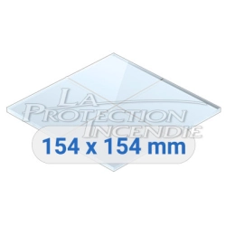 Plexiglass for gas valve box - 154mm