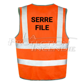 Gilet serre file orange