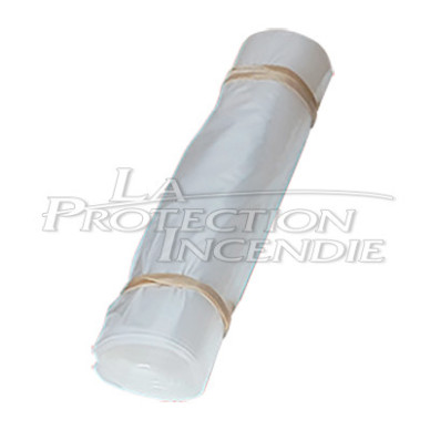 Plastic protective cover for fire extinguisher