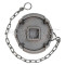 Aluminum cap for fire hydrants, with chain. Aluminum cap for fire hydrants, with chain.