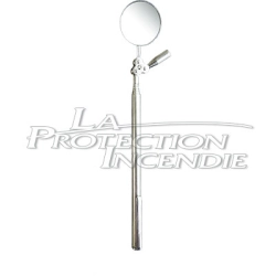 Telescopic inspection mirror with magnet