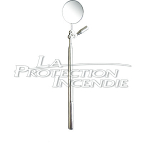 Telescopic inspection mirror with magnet