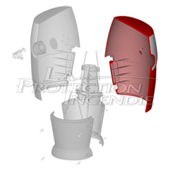 Porte droite sans serrure pour coffret Bayard