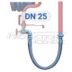 Flexible cuff DN25, G1 - 1 meter