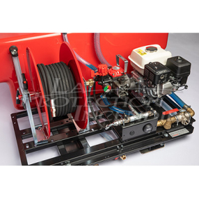 Pompe d'epreuve sur chassis