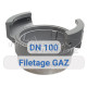 Symmetrical socket - gas thread - DN100 AVK