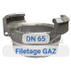 Prise symétrique - filetage gaz - DN65 BAYARD