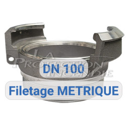 Symmetrical socket - metric thread - DN100 BAYARD