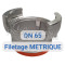 Symmetrical socket - metric thread - DN65 PAM