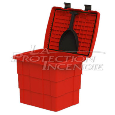 Sandbox with shovel